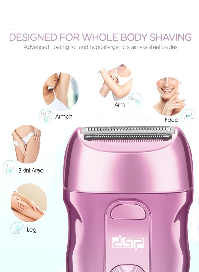 DSP Epilator for Women, 3 in 1 Epilators Hair Remover for Leg Arm with 2 Speeds & 30 Tweezers ,Rechargeable & LCD Display，Cordless Electric Lady Shaver & Trimmer for Face, Chin, Arm, Leg, Armpit, Bikini,9000RPM 70454 - Image 5