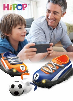 HIPOP Remote Control Car For Football Competition Two Pack Set,Shoe Type RC Car,World Cup Celebration Items,2.4G Interactive With Cool Lights,Two-Person Interactive Remote Control Car  - Image 4
