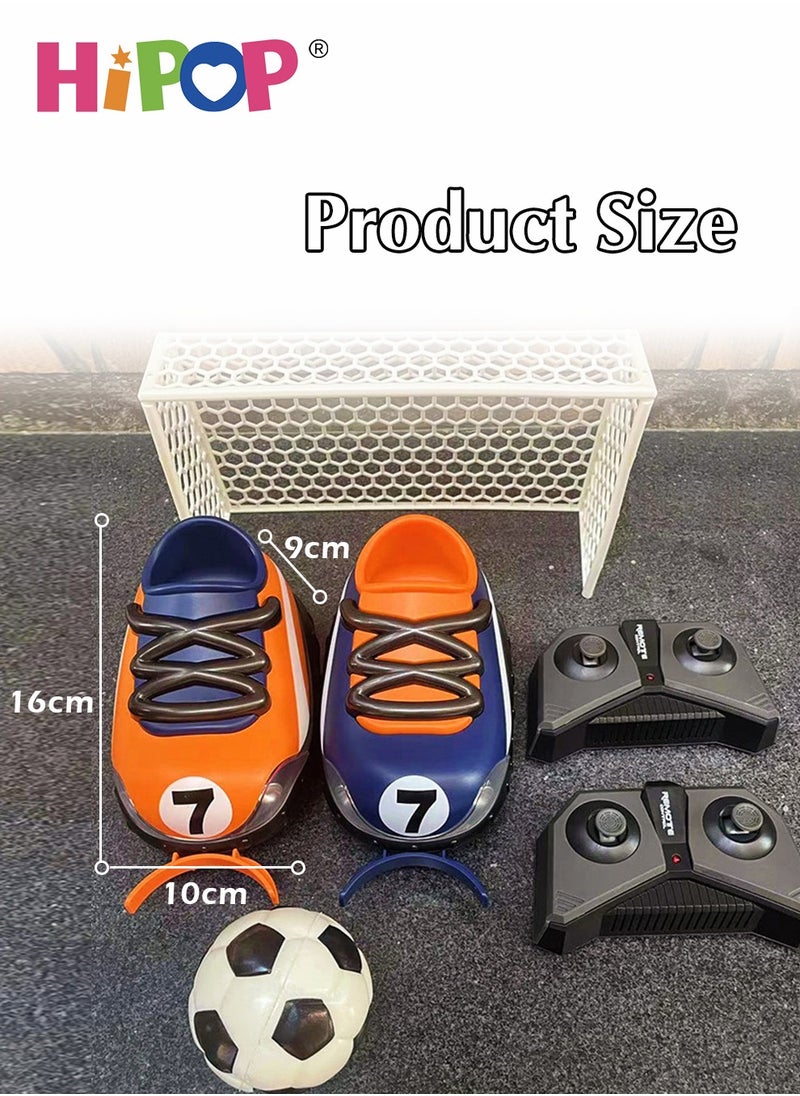HIPOP Remote Control Car For Football Competition Two Pack Set,Shoe Type RC Car,World Cup Celebration Items,2.4G Interactive With Cool Lights,Two-Person Interactive Remote Control Car  - Image 5