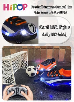 HIPOP Remote Control Car For Football Competition Two Pack Set,Shoe Type RC Car,World Cup Celebration Items,2.4G Interactive With Cool Lights,Two-Person Interactive Remote Control Car  - Image 2