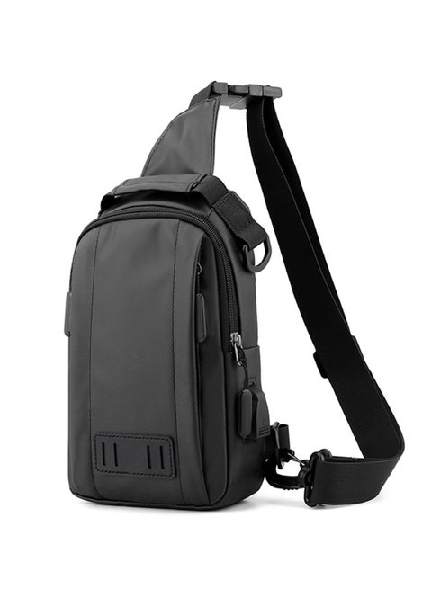 Crossbody bag 3*1 waterproof - black