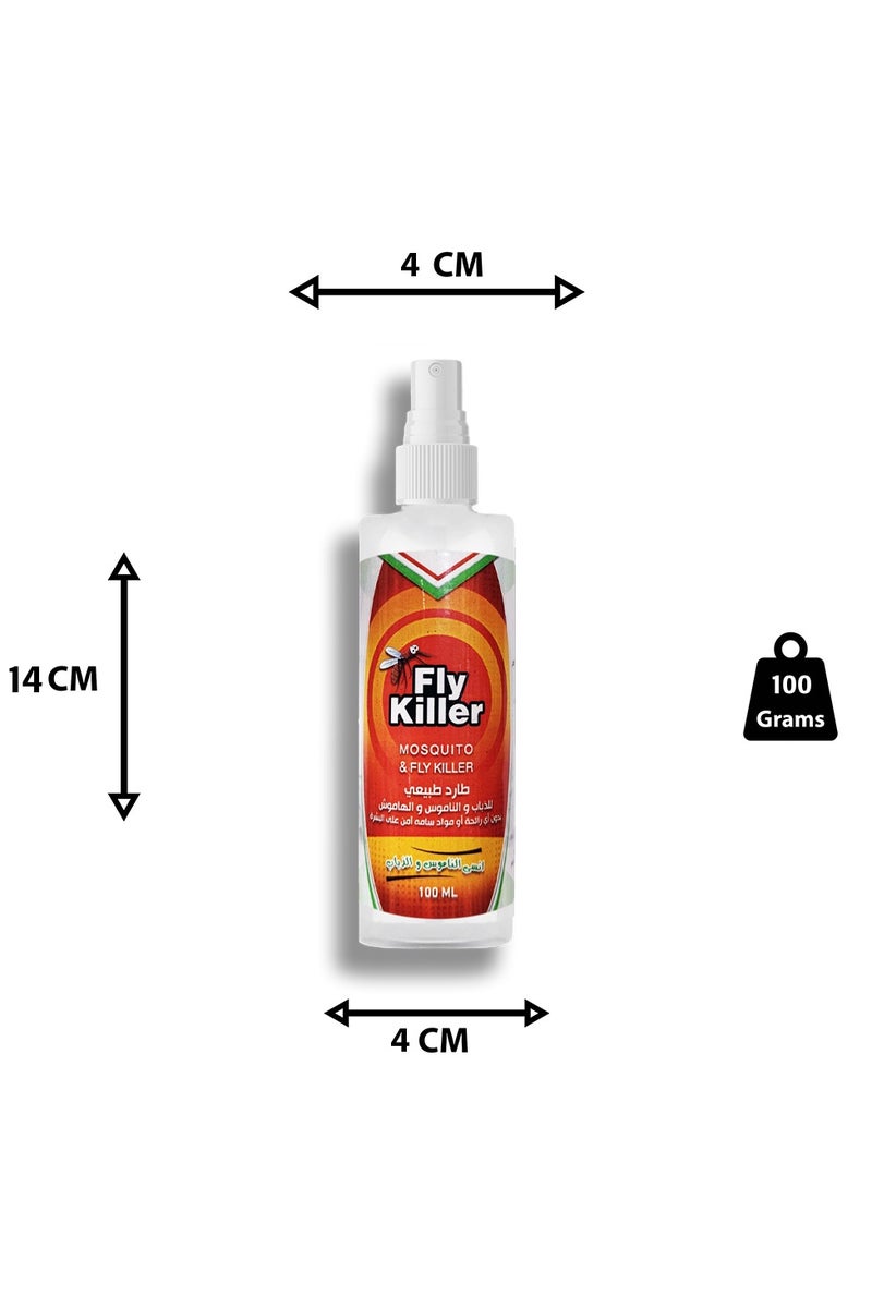 FLYKILLER The most powerful body spray to repel flies and mosquitoes, odorless, non-toxic, safe for the skin, 100 ml - Image 4