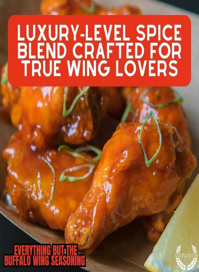 GUSTUS VITAE Everything But The Buffalo Wing Seasoning | All Natural | Hand Crafted | Non GMO | 2.3 oz (65g) | Gourmet Spice Mix | Small Batch | Artisanal Rub | Seasoning Pack | Magnetic Tin | Gustus Vitae | #233 - Image 5