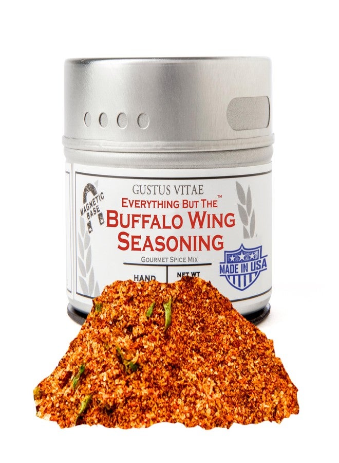 GUSTUS VITAE Everything But The Buffalo Wing Seasoning | All Natural | Hand Crafted | Non GMO | 2.3 oz (65g) | Gourmet Spice Mix | Small Batch | Artisanal Rub | Seasoning Pack | Magnetic Tin | Gustus Vitae | #233 - Image 1