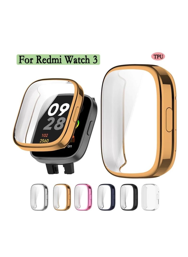 TPU Full Protective Case Cover Compatible with Redmi Watch 3 Smartwatch (Black) - Image 4