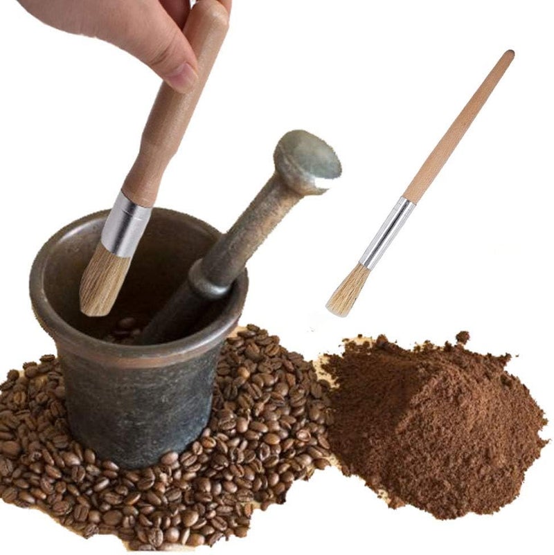 Ergonflow Coffee Machine Cleaning Brush Set - 4 Piece Set Including Wooden and Nylon Brushes for Grinders and Group Heads - Image 5