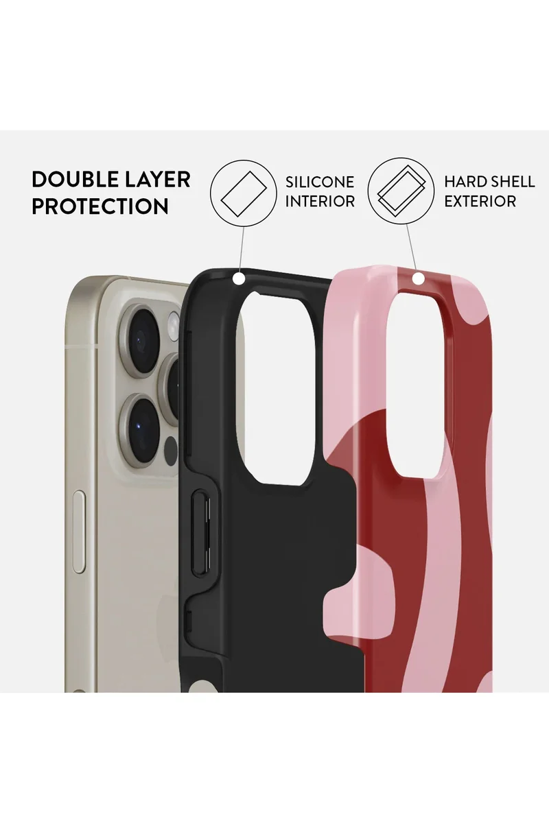 BURGA iPhone 16 Pro Case, 2 Piece Hard Shell + TPU Silicone Interior, Shock Absorption, All Port Accessible, Raised Bezel For Screen &amp; Camera Protection, Never Fading HQ Print,Flex