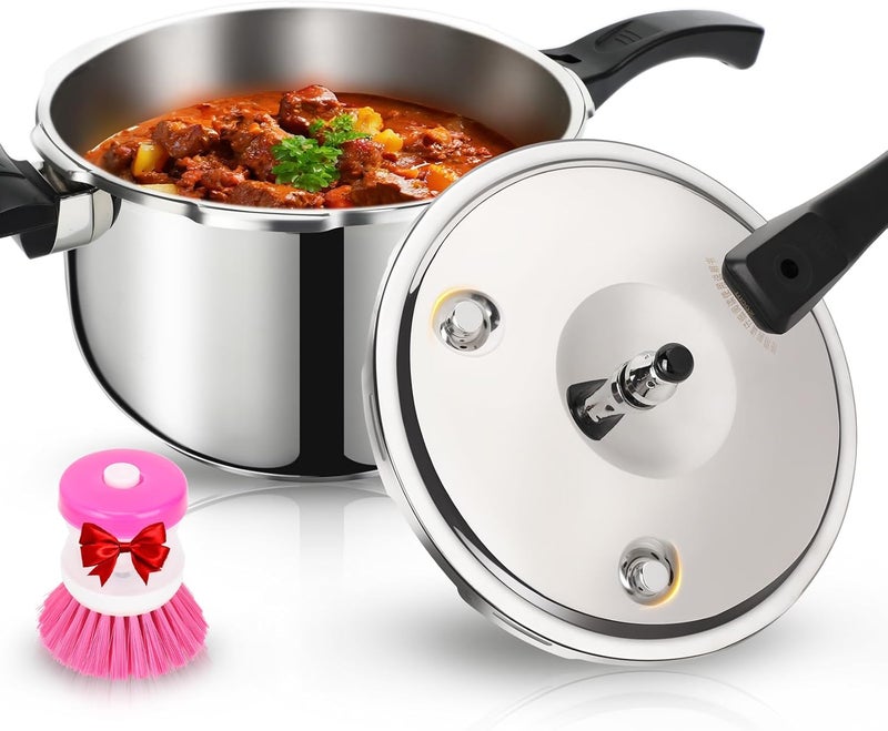 Peterboo Stainless Steel Pressure Cooker 10 Quart, Induction Stove Top Pressure Cooker with Pressure Indicator Safeguard Devices, Compatible with Gas & Induction Cooker - Image 1