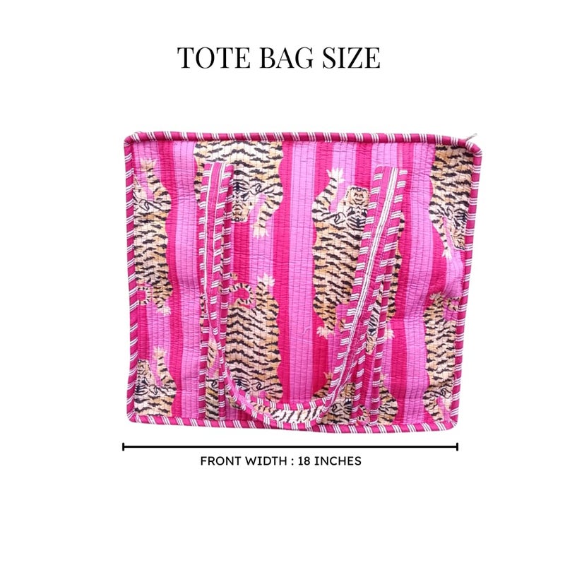 COTSILER Tote Bags Women Lightweight Travel Bag Purse Cotton Shoulder Tote Bag For Shopping Grocery & Beach Bag (Design No 35) - Image 3
