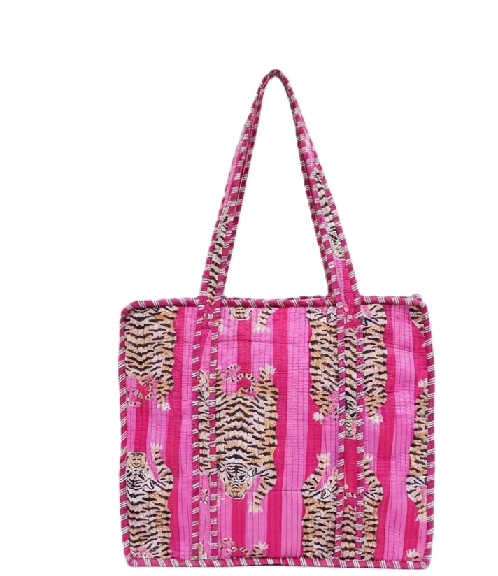 COTSILER Tote Bags Women Lightweight Travel Bag Purse Cotton Shoulder Tote Bag For Shopping Grocery & Beach Bag (Design No 35) - Image 1