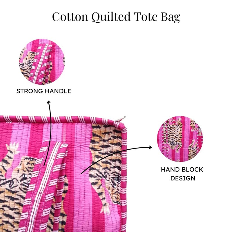COTSILER Tote Bags Women Lightweight Travel Bag Purse Cotton Shoulder Tote Bag For Shopping Grocery & Beach Bag (Design No 35) - Image 4