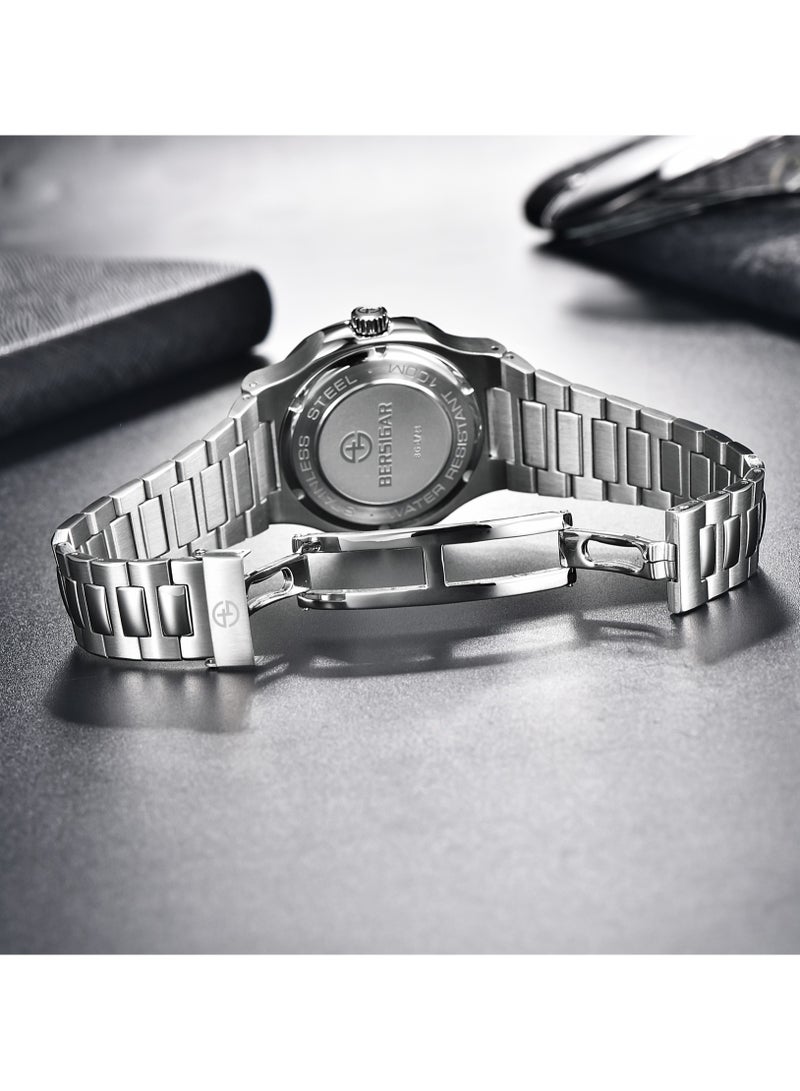 بيرسيجار ساعة Bersigar BG-1728 بتصميم فاخر من الفولاذ المقاوم للصدأ ميكانيكية مقاومة للماء - Image 5