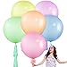 Gejoy 12 Set Jumbo Pastel Balloons 36 Inch Macaron Balloon with Tassels Giant Latex Balloon for Pastel Birthday Party Baby Shower Easter Decorations - Image 2