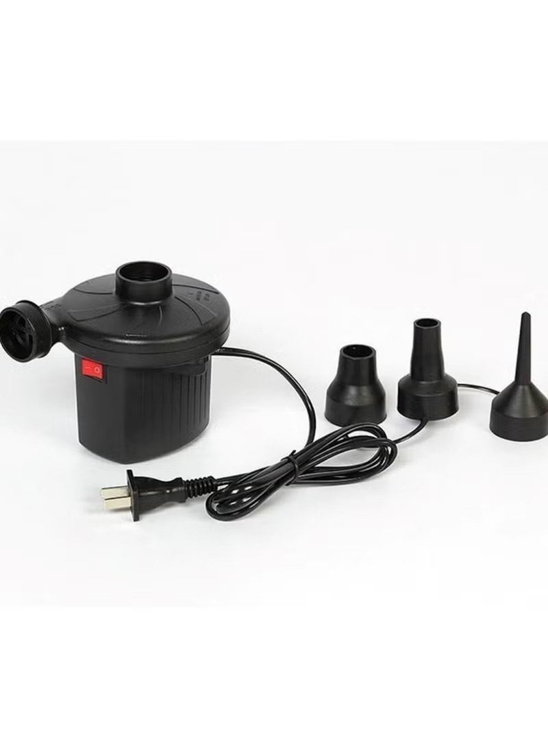 Huitich 3-in-1 Electric Air Pump with Compressor & Nozzles – Black - Image 2
