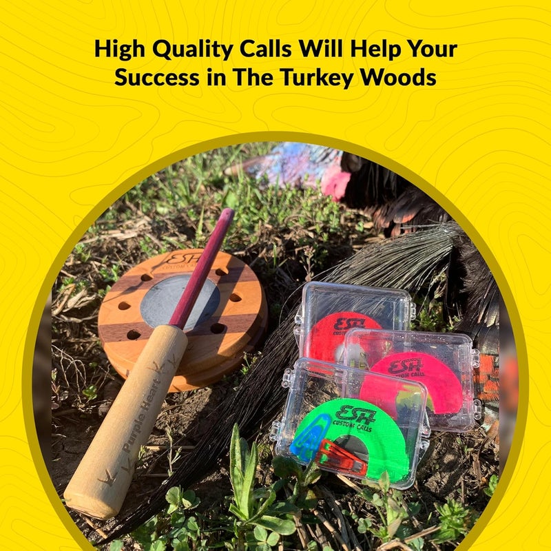 ESH Store Turkey Pot Calls – Realistic Friction Turkey Calls for Hunting – Easy-Use, High-Volume Pot Calls for Beginners & Pros - Image 3