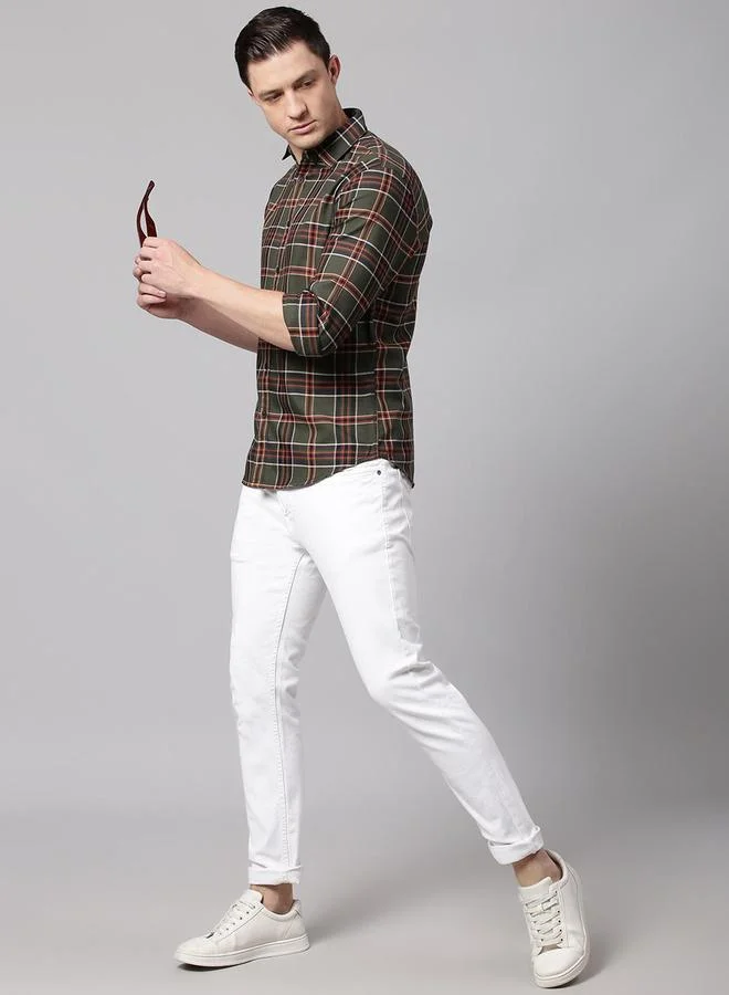 Dennis Lingo Dennis Lingo Checked Long Sleeves Casual Shirt