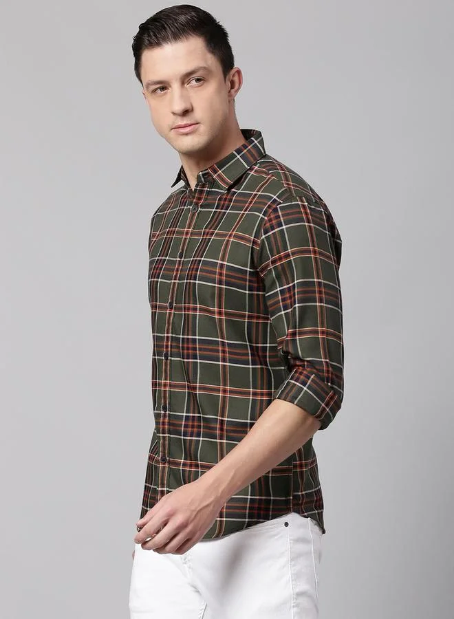 Dennis Lingo Dennis Lingo Checked Long Sleeves Casual Shirt