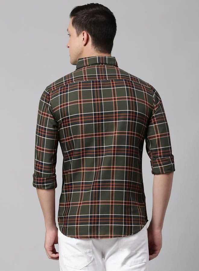 Dennis Lingo Dennis Lingo Checked Long Sleeves Casual Shirt