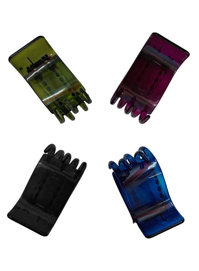 Nat Long Wide Teeth Hair Clips/Claws For Women & Girls Pack Of 4 - Image 2