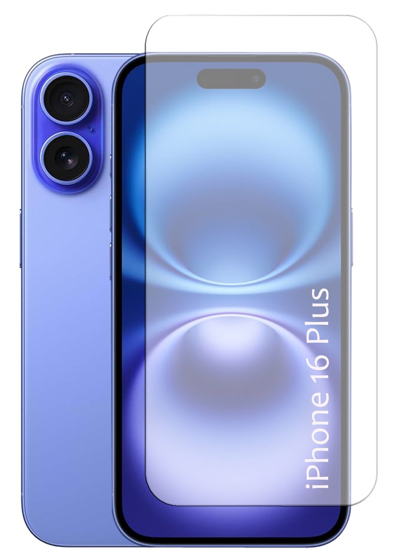 MUDISO iPhone 16 Plus - Tempered Glass Screen Protector - Delicate Touch , Higher Transparency , Easy to Install ,Anti-scratch and Bubble-free Screen Protector - Clear - Image 1