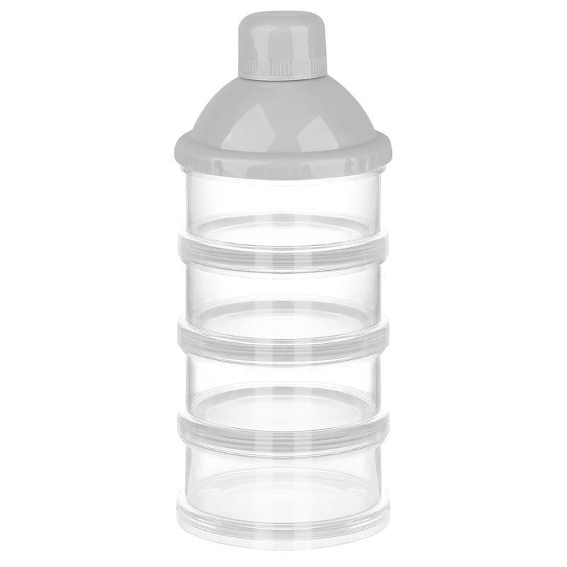 accmor Formula Dispenser On The Go, 4 Compartments Stackable Formula Container for Travel, Baby Milk Powder Kids Snack Container, BPA Free ﻿ - Image 1