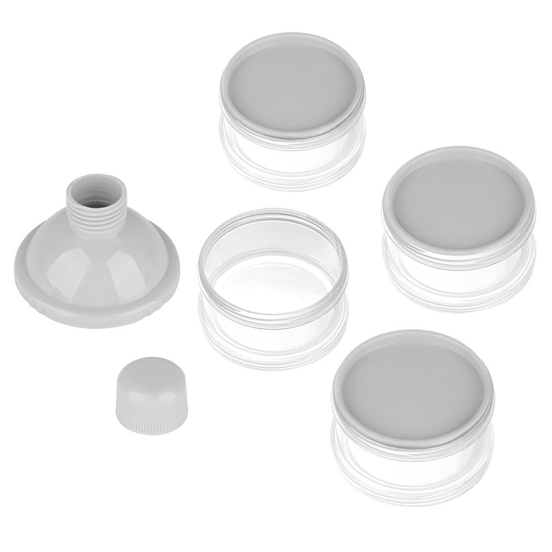 accmor Formula Dispenser On The Go, 4 Compartments Stackable Formula Container for Travel, Baby Milk Powder Kids Snack Container, BPA Free ﻿ - Image 2