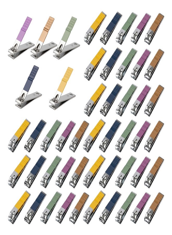 Kocpudu Nail Clippers Bulk, 5-Color Individually Packaged (60-Pack) - Image 1