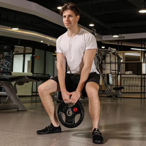 Skerxut Fitness Shoes Deadlift Shoes Cross-Trainer Sneakers for Men and Women (Black, 8 Men/9 Women) - Image 5
