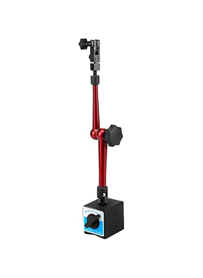 Arabest Magnetic Base Indicator Holder,132lbs/60kg Max Pull, 14 Adjustable Metal Test Indicator Holder for Digital Dial Indicator, with 3-Joint Flexible, Black  - Image 1