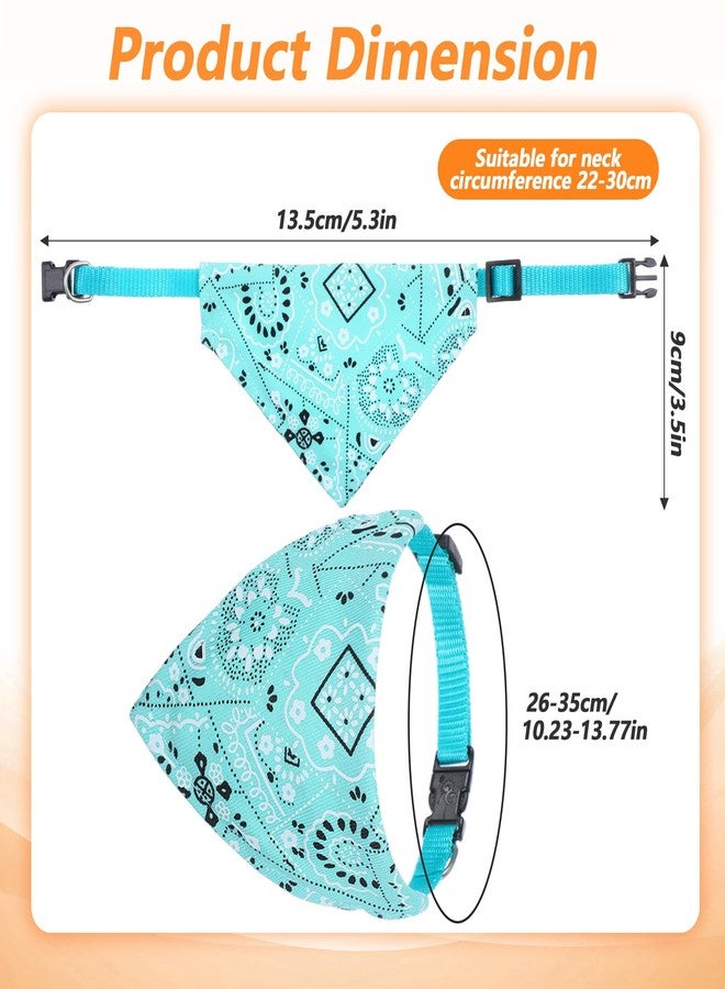 HaiFafafaing 6 Pcs Cat Tie Collars with Removable Bow Tie, Cat Bandana, Adjustable Fabric Collars for Cats, Kittens, Puppies and Small Dogs - Image 2