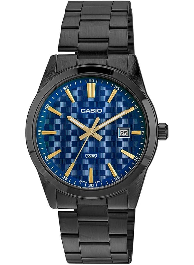 كاسيو ساعة يد من الستانلس ستيل عقارب/مقابض MTP-VD03B-2AUDF - Image 1