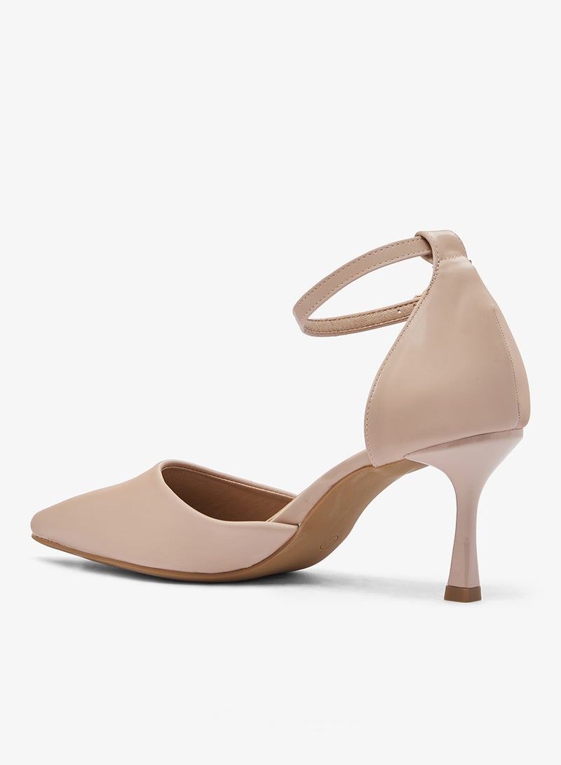 ELLA Strap Detail Mid Heel Pumps - Image 3