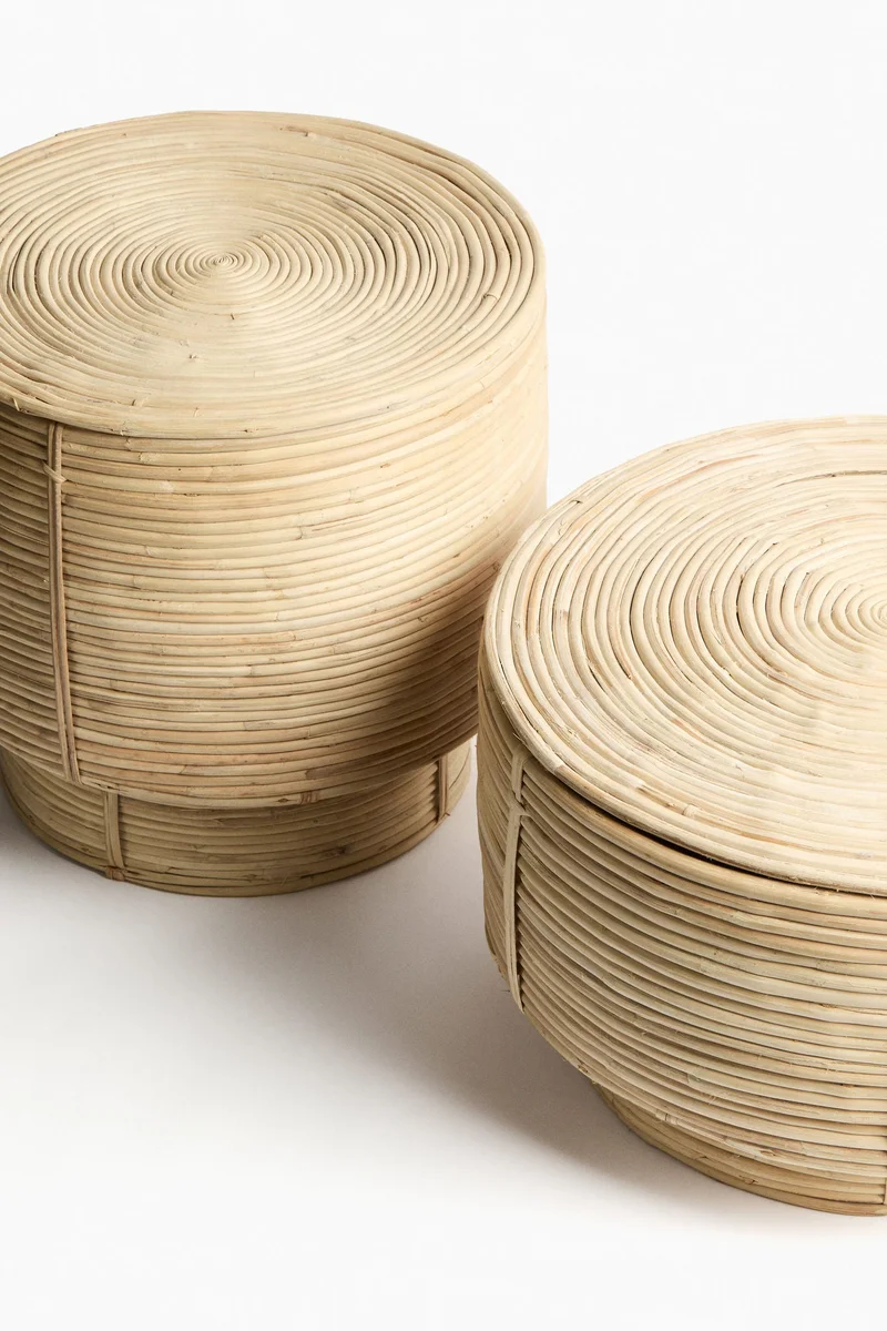 H&M Rattan storage basket