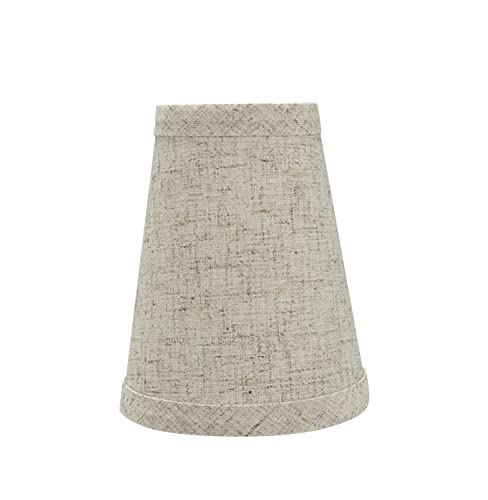 Aspen Creative 326582 Small Hardback Empire Shape Chandelier Set 2 Pack Transitional Design in Beige 4 Bottom Width 2 12 x 4 x 5 Clip ON LAMP Shade - Image 3