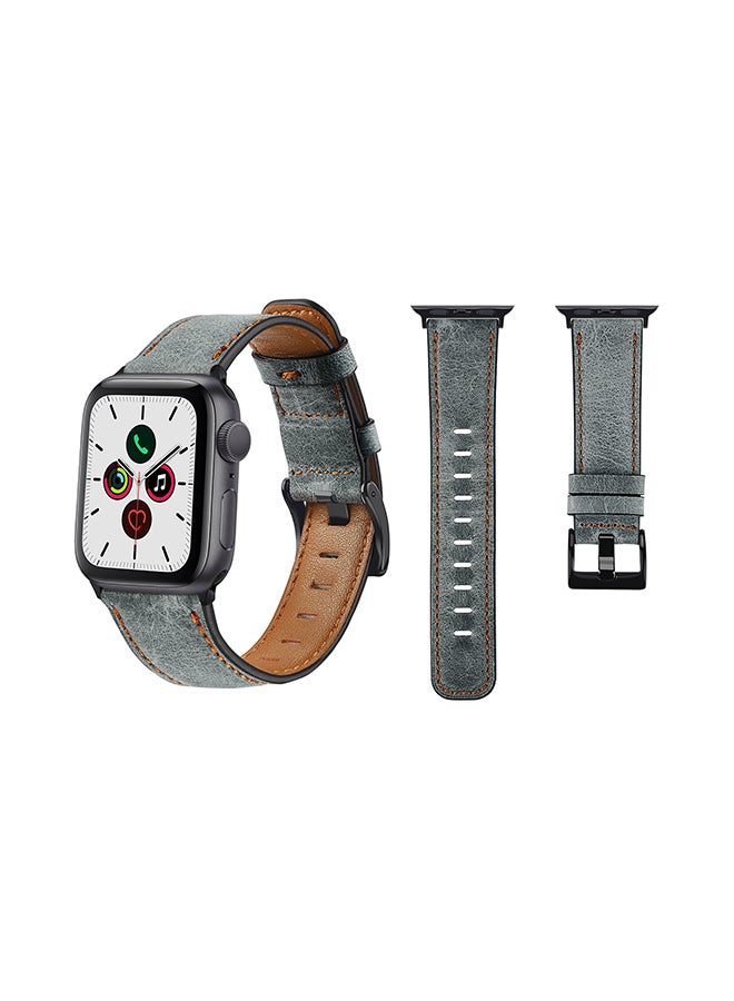 Perfii Replacement Band For Apple Watch Series 5/4/3/2/1 40/38mm Grey - Image 2