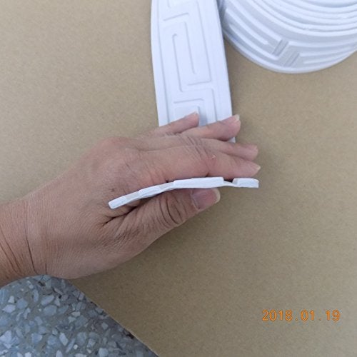 Zhangbl Flexible Furninture Door Crown Mouldings Trim Home Improvement Focal Point Decor Molding 2" (5cm) x 115" x 0.1" - Image 3