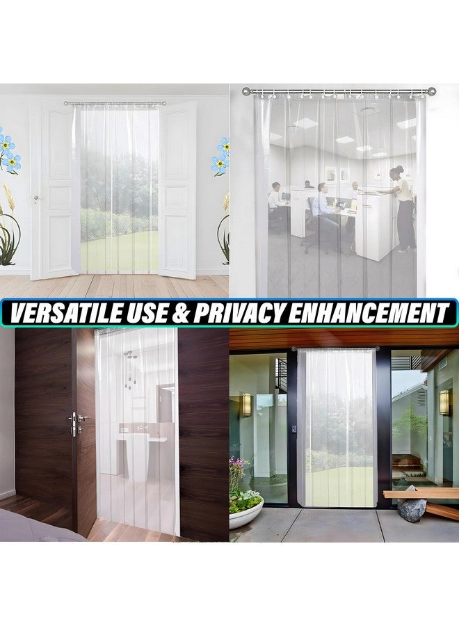 Kuber Industries PVC AC Curtain - 7ft, Standard, White, 0.45 mm, Transparent (Model: CURTACCUR13) - Image 4