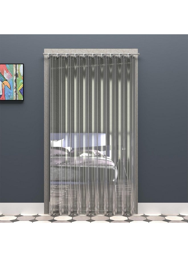 Kuber Industries PVC AC Curtain - 7ft, Standard, White, 0.45 mm, Transparent (Model: CURTACCUR13) - Image 2