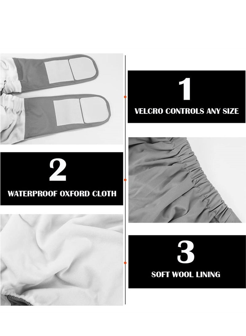 Generic Reusable Cloth Diaper Adjustable and Waterproof Elderly Incontinence Protection Nappies Underwear with Maximum Absorbency for Incontinence Care Elderly Pregnant Disabled - Image 3