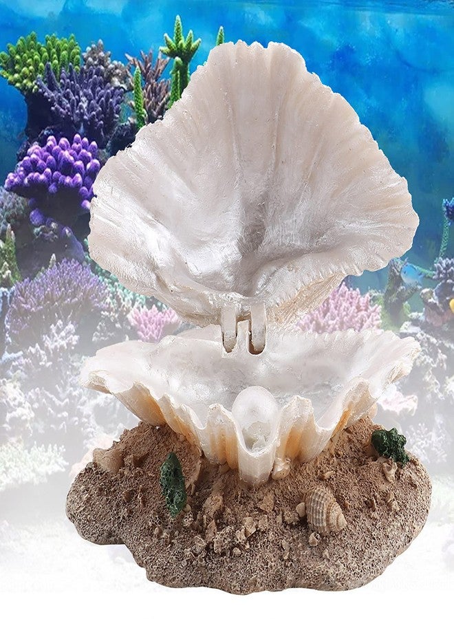 AYNEFY Fish Pearl Bubbler Decor,Aquarium Coral Reef Aerating Action Decoration Ornament Pearl Air Stone Bubble Decoration Ornament for Fish Aerating - Image 2