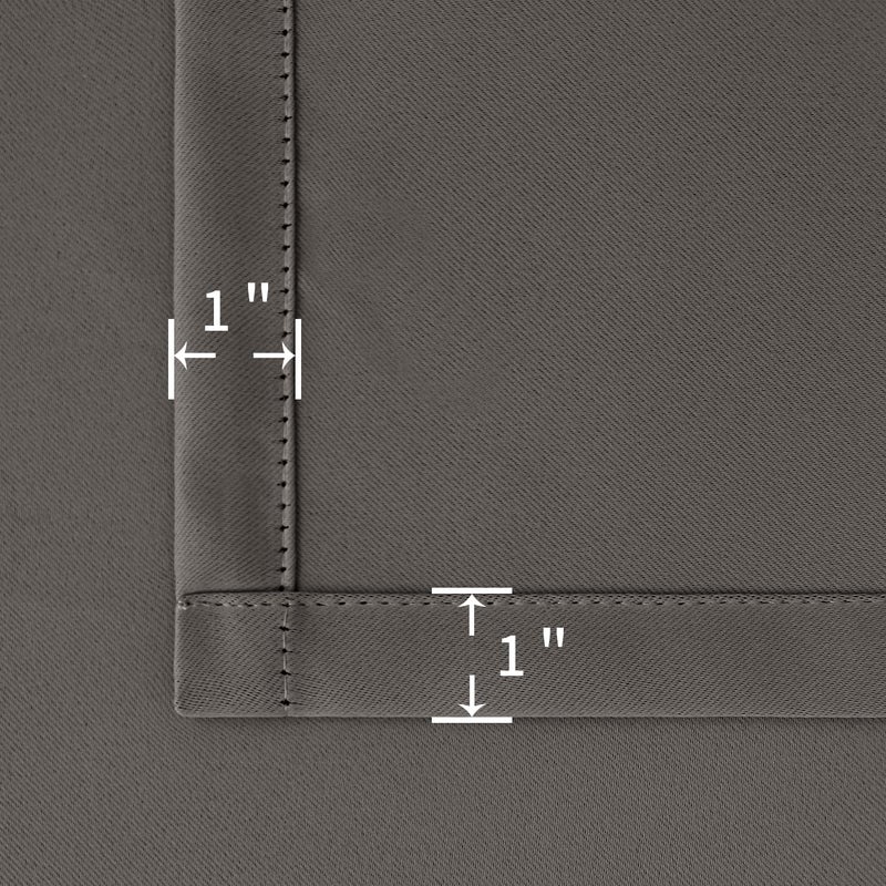 BGment Blackout Curtains for Bedroom 63 Inch - Rod Pocket and Back Tab Grey Thermal Insulated Room Darkening Curtains for Living Room  42 x 63 Inch  2 Window Curtain Panels - Image 4