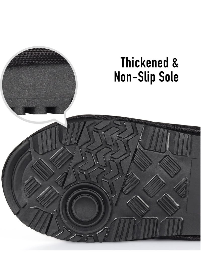 Waterproof Shoe Covers Reusable Foldable Rain Boot Shoe Cover Overshoes Non Slip Reusable Rain Gear for Men Women XXL - Image 4