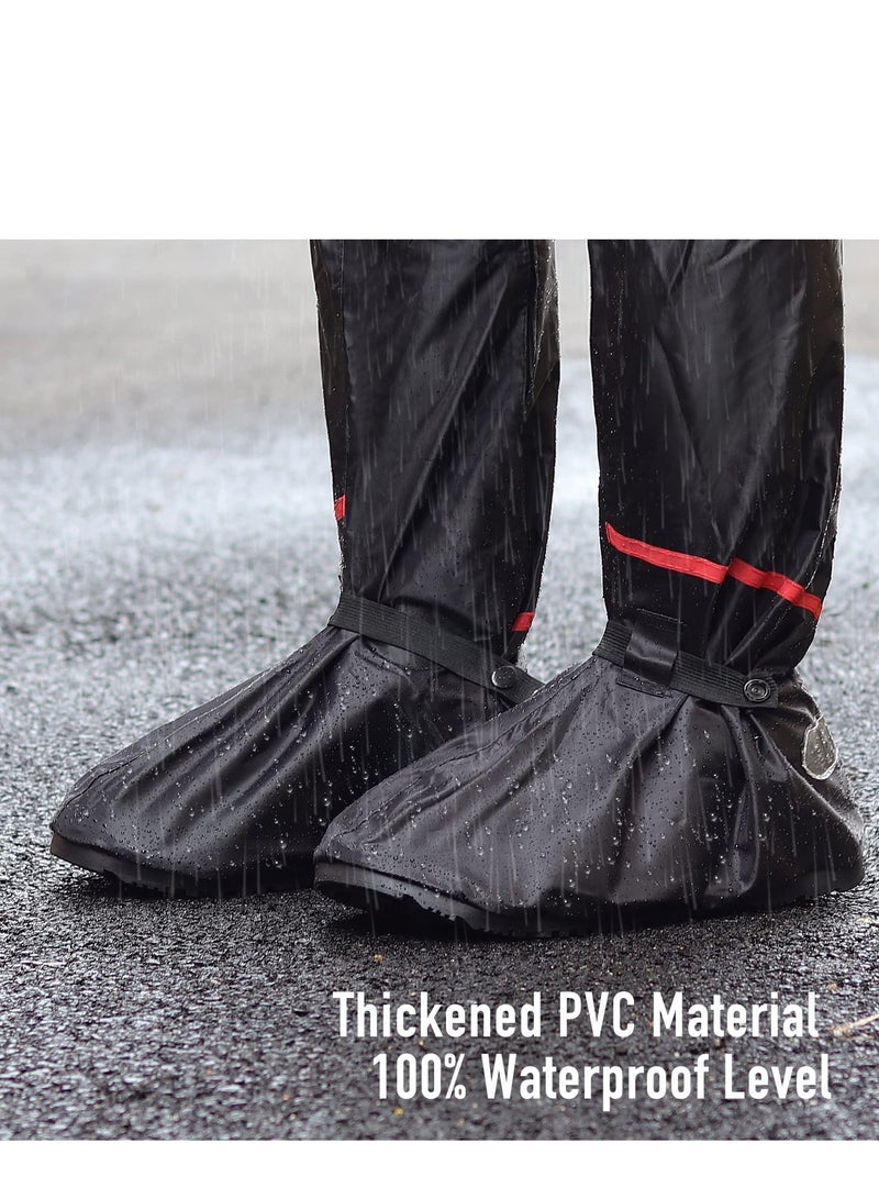 Waterproof Shoe Covers Reusable Foldable Rain Boot Shoe Cover Overshoes Non Slip Reusable Rain Gear for Men Women XXL - Image 5
