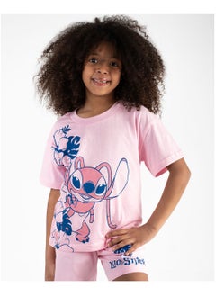 Arafa Lilo & Stitch Pink Graphic Set  - Image 1