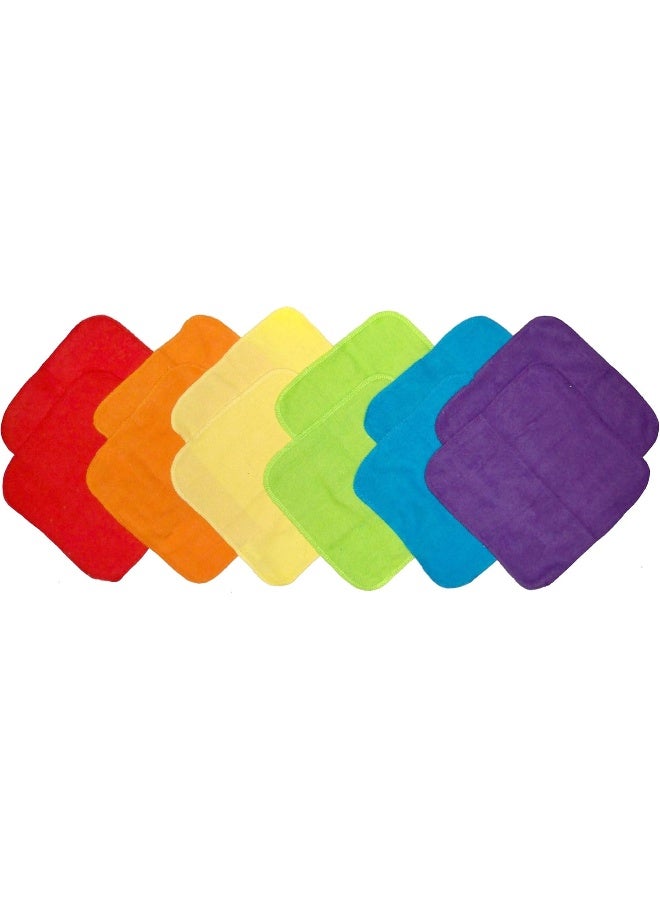 Neat Solutions Solid Knit Terry Washcloth Set, Multi-color, 12-Count - Image 1