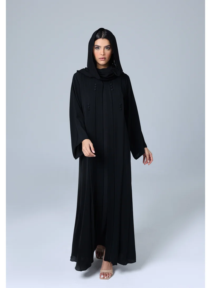 اكسا عباية عصرية تفاصيل ازرار