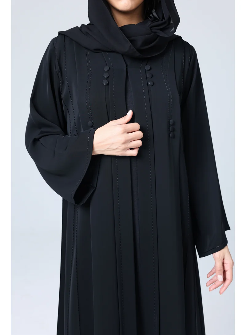اكسا عباية عصرية تفاصيل ازرار