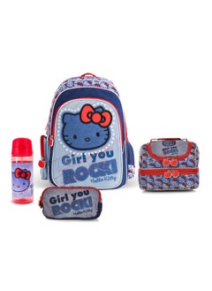 Disney Sanrio Hello Kitty Girls You Rock Backpack 16" set of 4 pieces  - Image 1