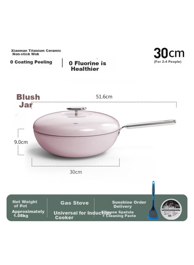 Deslon Non-stick Ceramic Titanium Coating Stone Frying Pan For Home Use, Suitable For Gas And Induction Cooktops, Non-stick Cooking Pan - Image 1