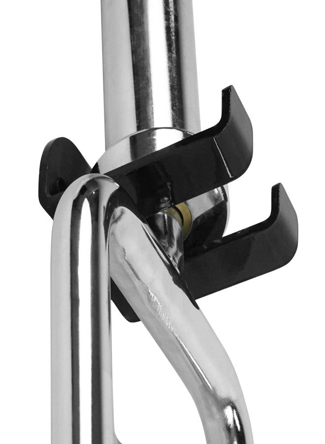 Luwint Set of 2 Single Olympic Barbell Hanger, Vertical Gym Bar Storage Holder Wall Rack - Image 2